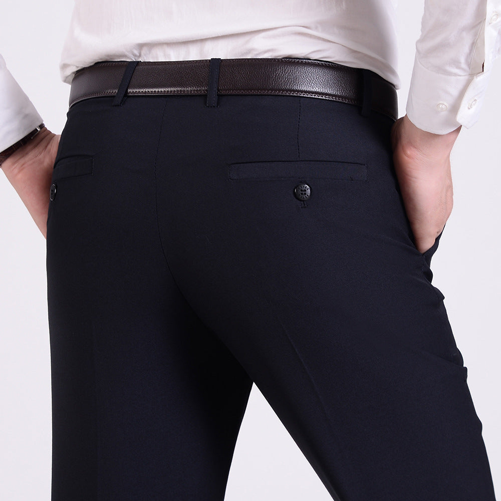 Pantalones de Vestir Hombre Slim Fit y Rectos | Negro y Azul Marino