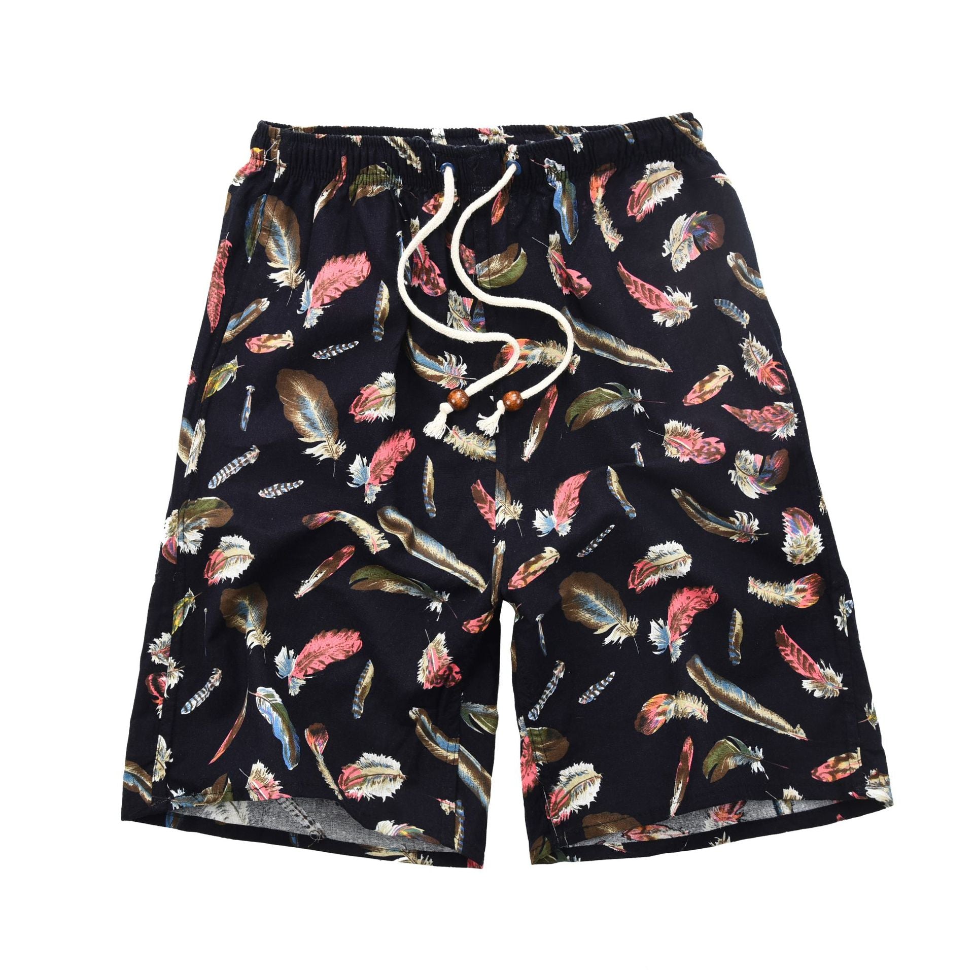 Shorts de Playa para Hombre – Algodón y Lino Estampado | Talla Única | 39 Diseños