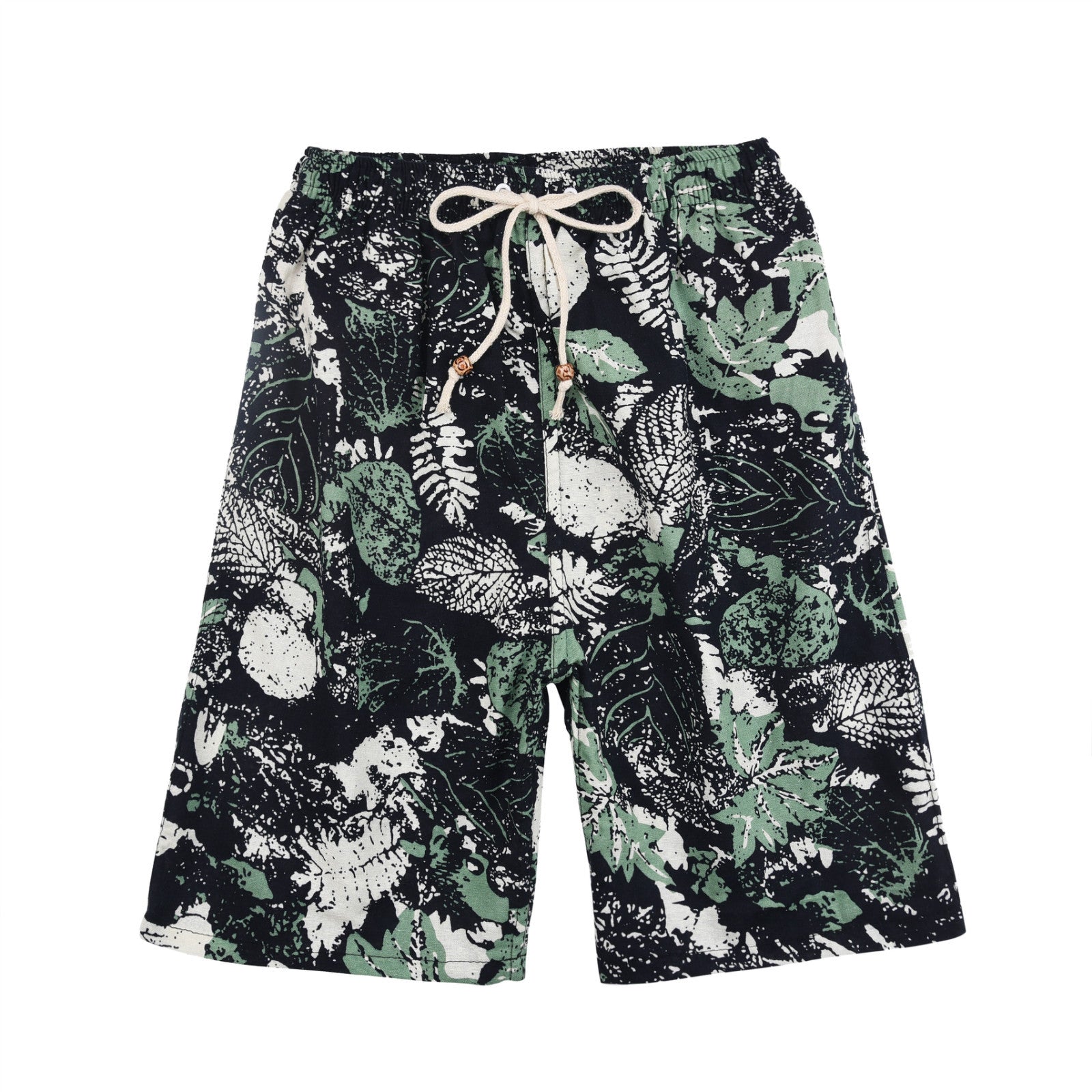 Pantalones Cortos de Playa Hombre Algodón-Lino | +30 Estampados | Talla Única 55-95 kg