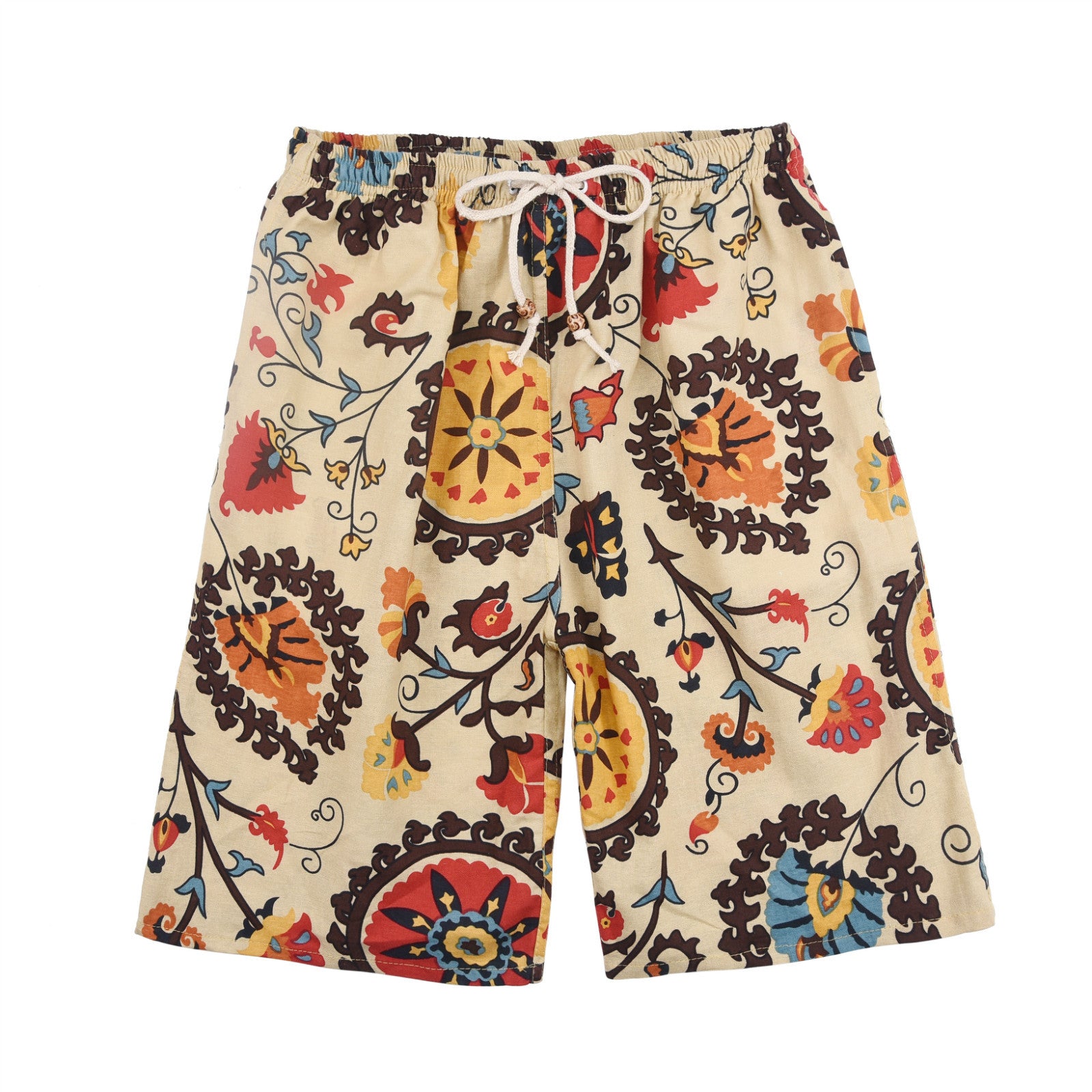 Pantalones Cortos de Playa Hombre Algodón-Lino | +30 Estampados | Talla Única 55-95 kg