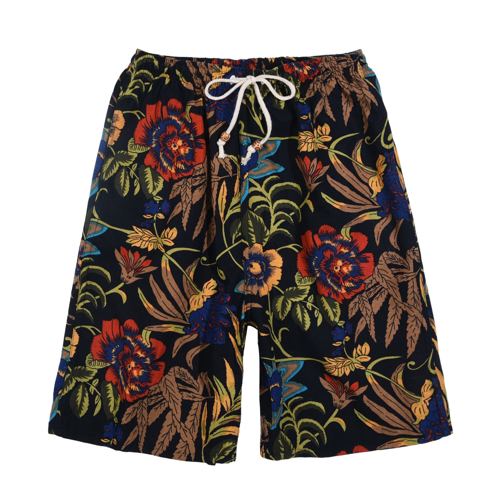 Pantalones Cortos de Playa Hombre Algodón-Lino | +30 Estampados | Talla Única 55-95 kg