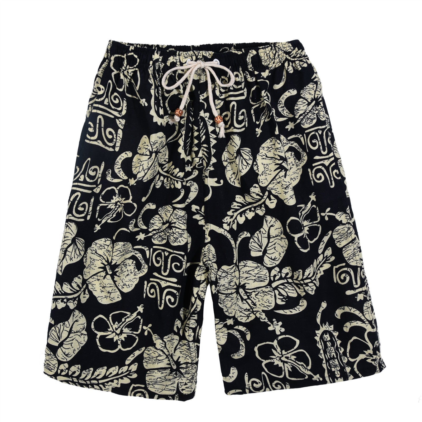 Shorts de Playa para Hombre – Algodón y Lino Estampado | Talla Única | 39 Diseños