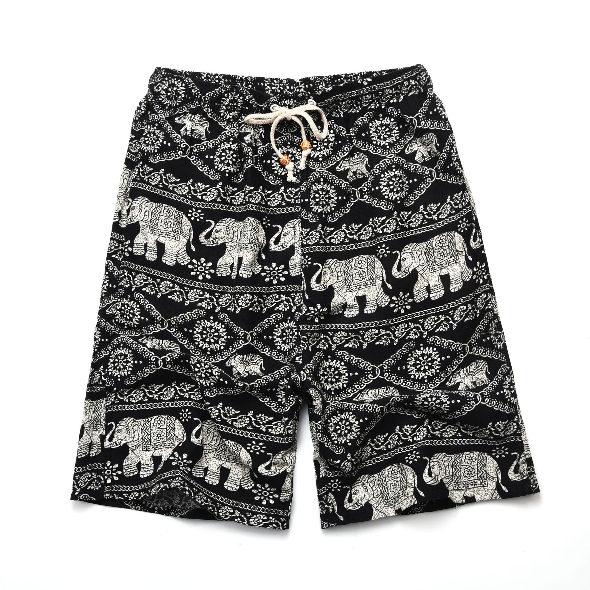 Shorts de Playa para Hombre – Algodón y Lino Estampado | Talla Única | 39 Diseños