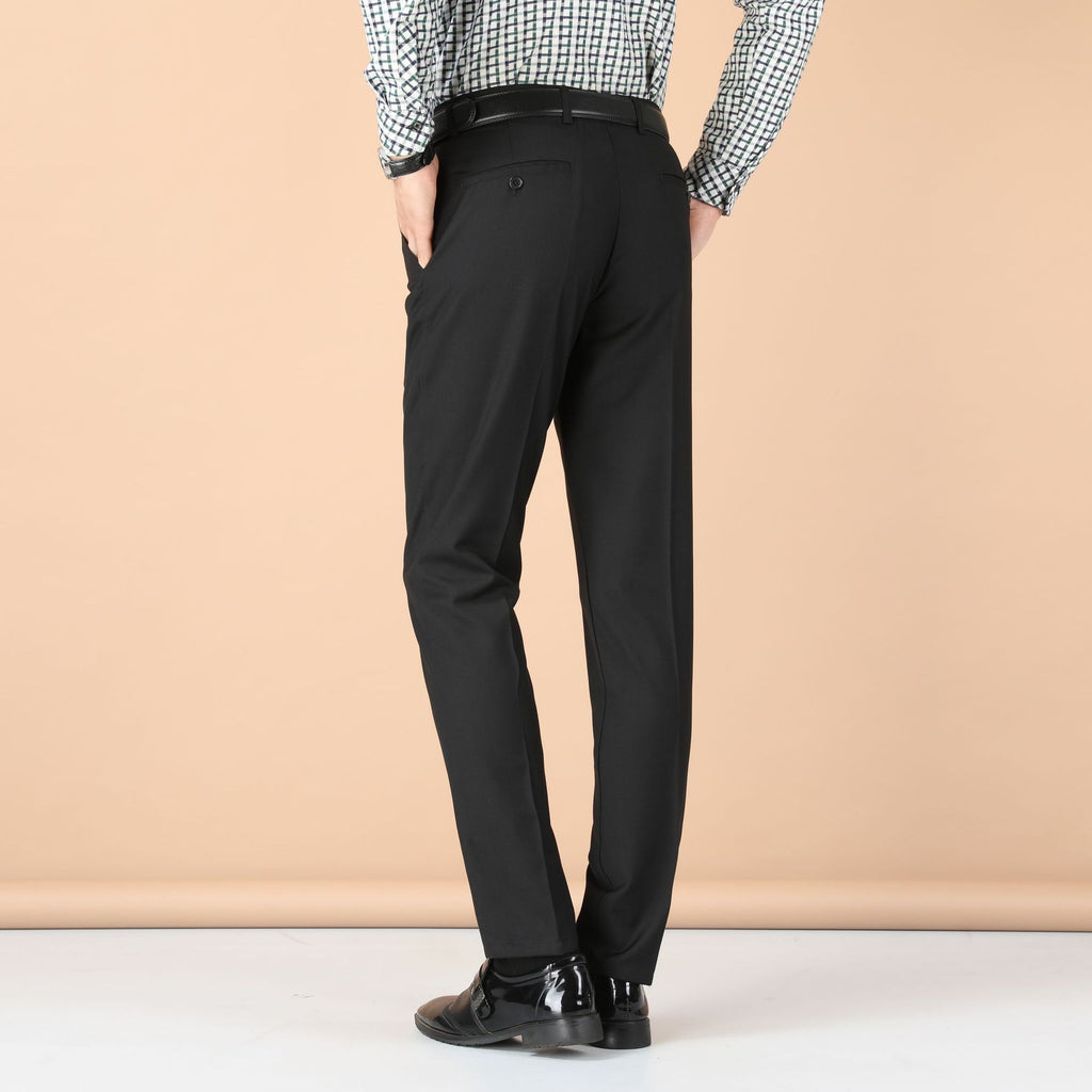 Pantalones de Vestir Hombre Business | Corte Slim y Recto Negro y Azul Marino