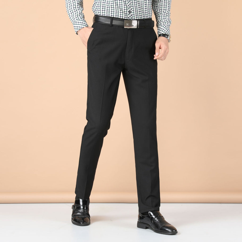 Pantalones de Vestir Hombre Slim Fit y Rectos | Negro y Azul Marino