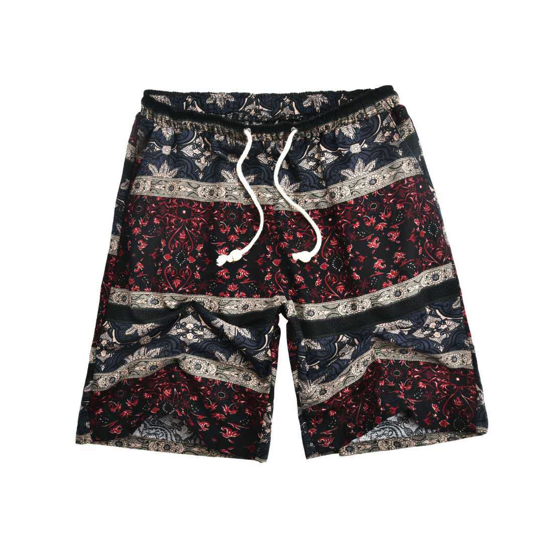 Pantalones Cortos de Playa Hombre Algodón-Lino | +30 Estampados | Talla Única 55-95 kg