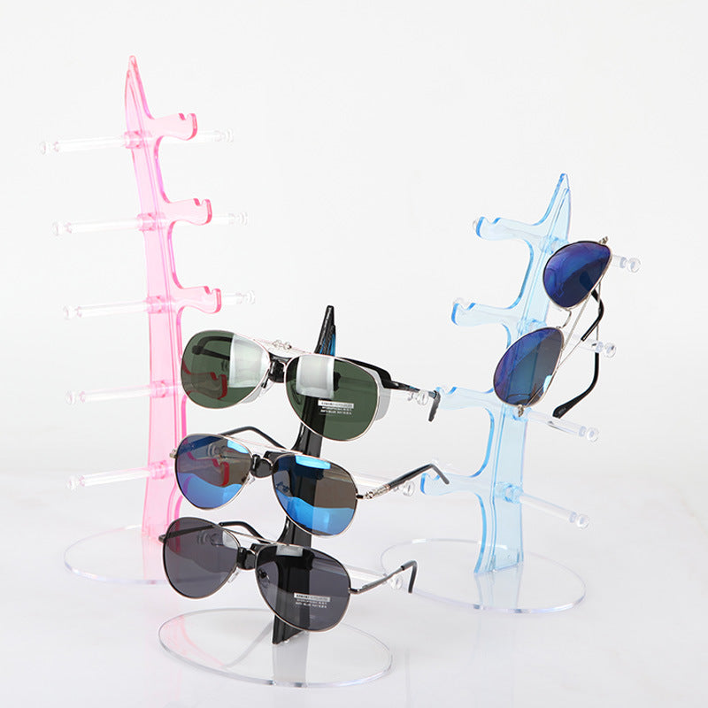Expositor de Gafas Acrílico | Soporte Organizador de Gafas de Sol 3-5 Niveles