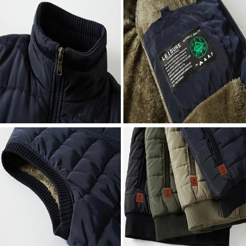 Chaleco Sin Mangas para Hombre – Forro Polar Fleece, Impermeable, Múltiples Bolsillos | Tallas M-8XL