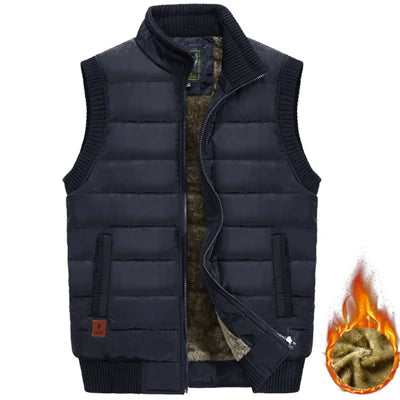 Chaleco Sin Mangas para Hombre – Forro Polar Fleece, Impermeable, Múltiples Bolsillos | Tallas M-8XL