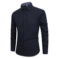 Camisa Hombre Manga Larga | Slim Fit | Color Liso | Antiarrugas | Business Casual | S-XXXXL