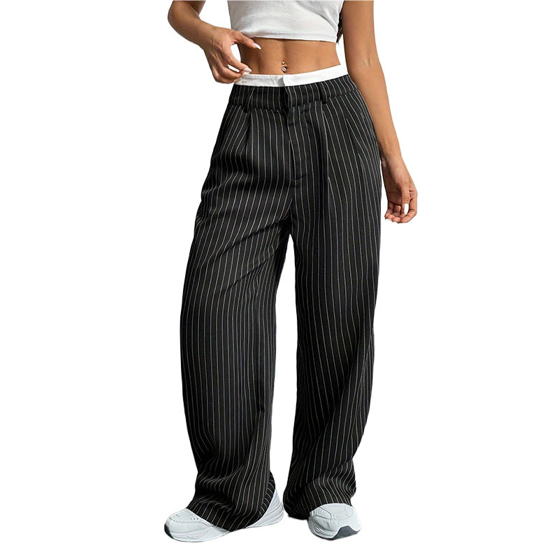 Pantalón Recto Mujer Cintura Alta | Holgado | Estilo Coreano | Primavera Verano | S-XXL
