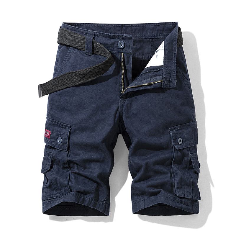 Pantalones Cortos de Trabajo para Hombre | 100% Algodón | Multi-Bolsillo | Verano