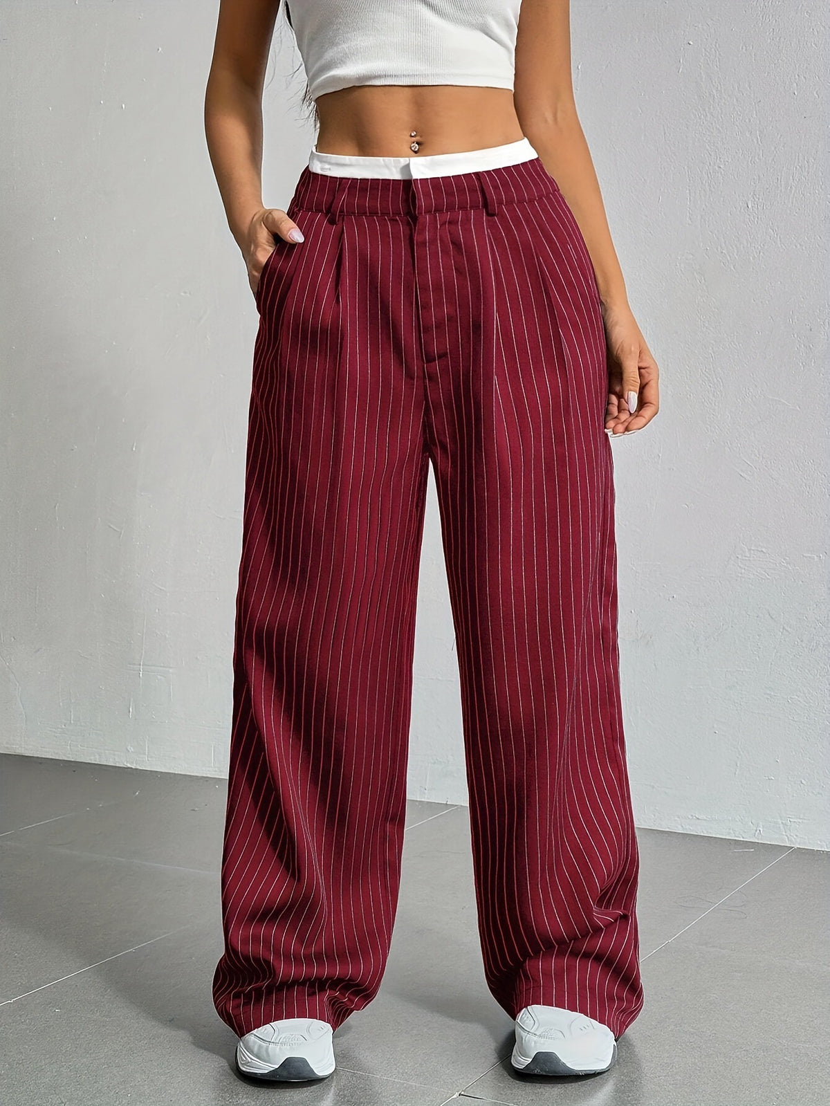 Pantalón Recto Mujer Cintura Alta | Holgado | Estilo Coreano | Primavera Verano | S-XXL