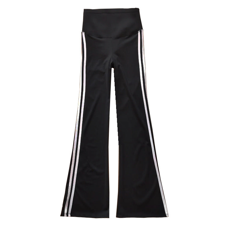 Pantalón Campana Mujer Talla Grande | Cintura Alta | Tejido Shark Skin | Franja Lateral | M-4XL