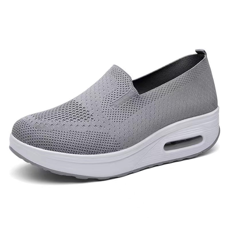 Zapatillas Deportivas Mujer Malla Slip-On | Suela Gruesa Elevadora Transpirable 6 Colores