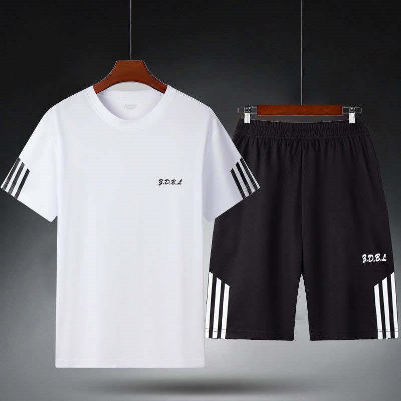 Conjunto Deportivo para Hombre — Camiseta + Shorts de Secado Rápido