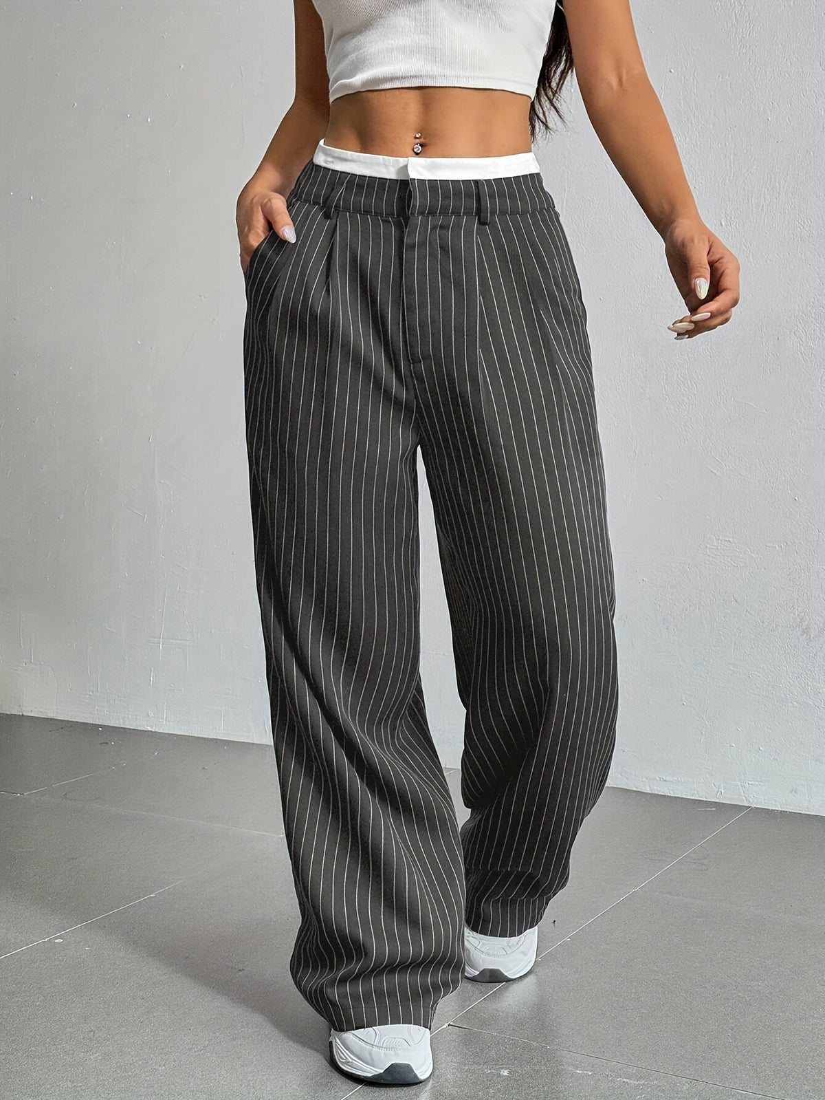 Pantalón Recto Mujer Cintura Alta | Holgado | Estilo Coreano | Primavera Verano | S-XXL
