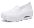 Zapatillas Deportivas Mujer Malla Slip-On | Suela Gruesa Elevadora Transpirable 6 Colores