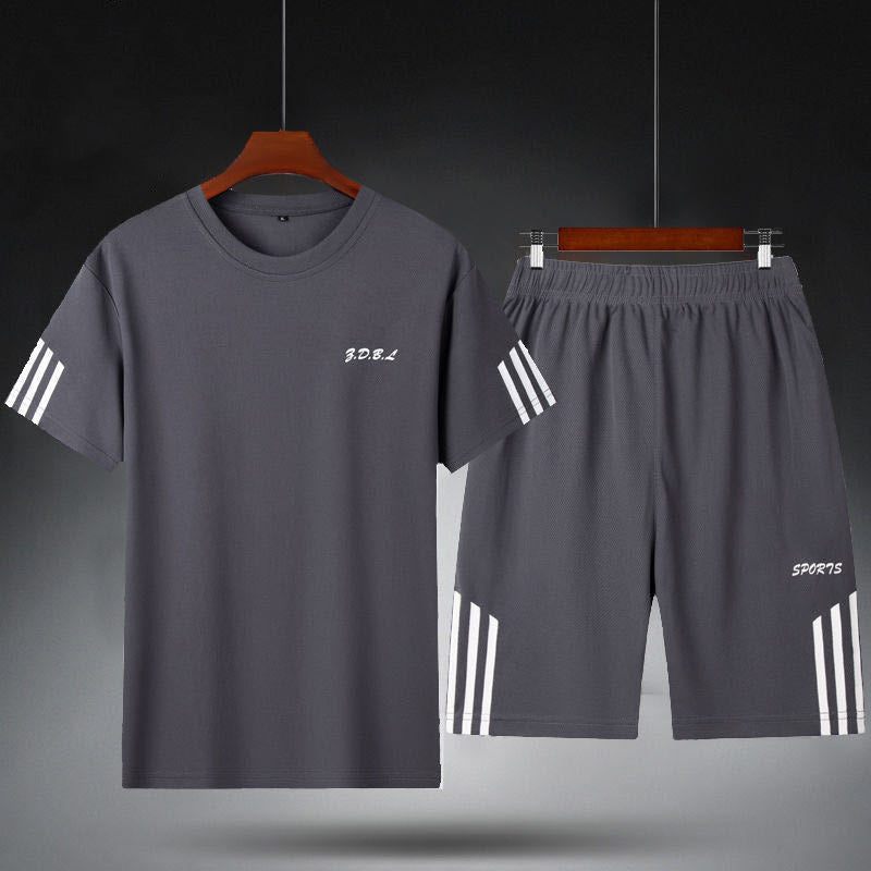 Conjunto Deportivo para Hombre — Camiseta + Shorts de Secado Rápido
