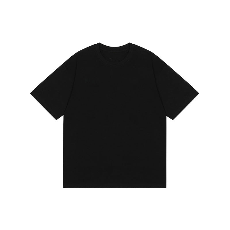 Camiseta Algodón Puro 220g Unisex | Cuello Redondo | Corte Holgado | Estilo Coreano Casual | S-XXL