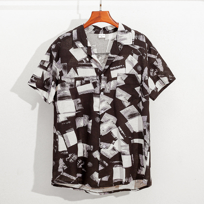 Shorts de Playa para Hombre – Algodón y Lino Estampado | Talla Única | 39 Diseños