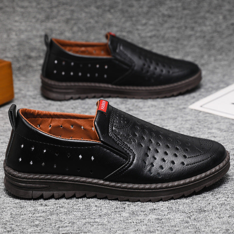 Zapatos Planos Hombre | Mocasín Casual | Malla y Cuero | Transpirables | Tallas 39-44