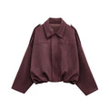 Cazadora Bomber Mujer Ante Sintético | Estilo Aviador Casual Primavera