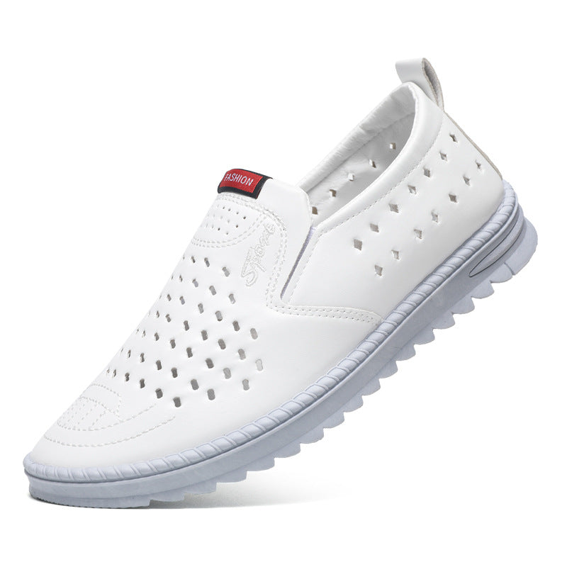 Zapatos Planos Hombre | Mocasín Casual | Malla y Cuero | Transpirables | Tallas 39-44