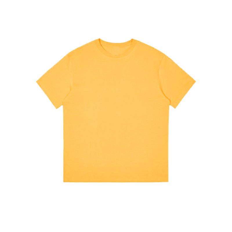 Camiseta Algodón Puro 220g Unisex | Cuello Redondo | Corte Holgado | Estilo Coreano Casual | S-XXL