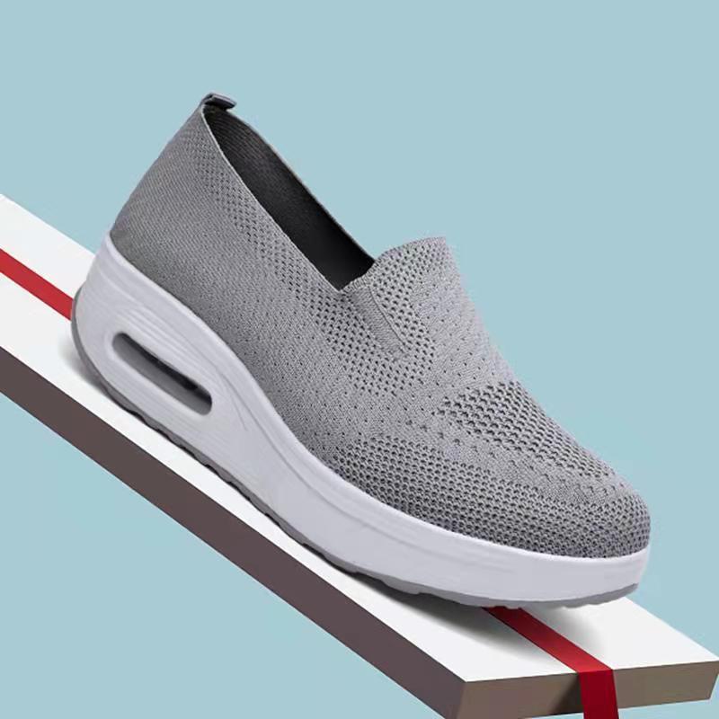 Zapatillas Deportivas Mujer Malla Slip-On | Suela Gruesa Elevadora Transpirable 6 Colores