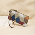 Bolso Cuadrado Retro Bicolor para Mujer — Cartera Pequeña con Cremallera | Moda 2026