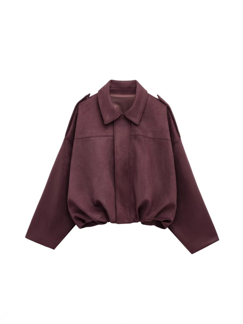 Chaqueta Bomber Mujer Efecto Ante | Estilo Europeo | 9 Colores | Tallas XS-L
