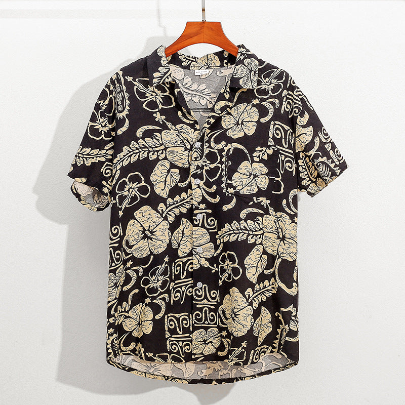 Shorts de Playa para Hombre – Algodón y Lino Estampado | Talla Única | 39 Diseños