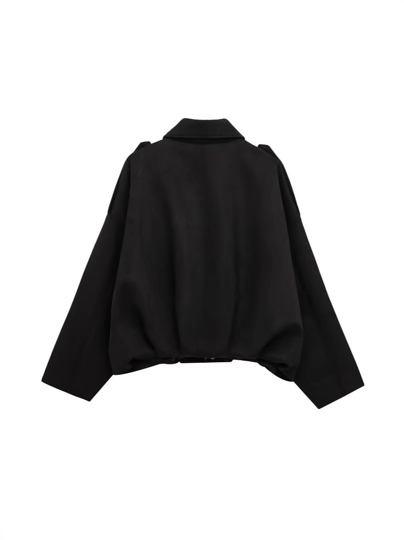 Cazadora Bomber Mujer Ante Sintético | Estilo Aviador Casual Primavera