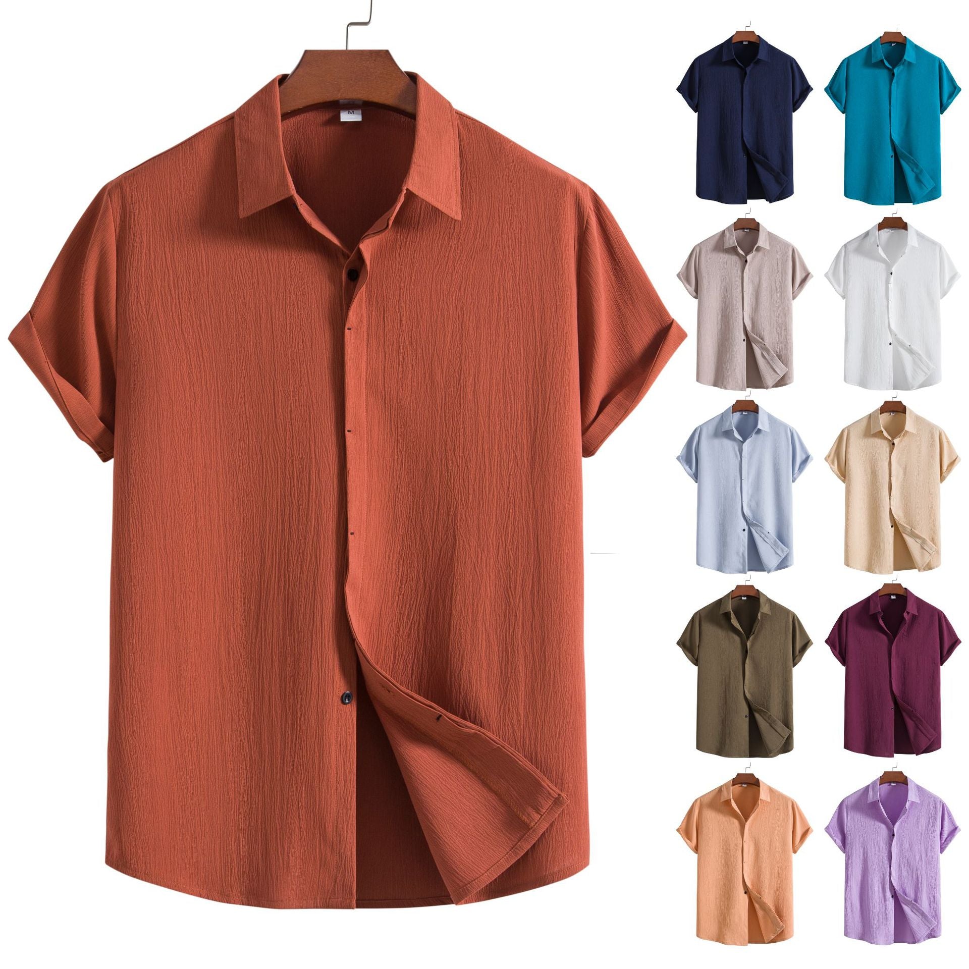 Polo Camisa de Manga Corta para Hombre con Botones — Estilo Casual Slim Fit | Verano 2026