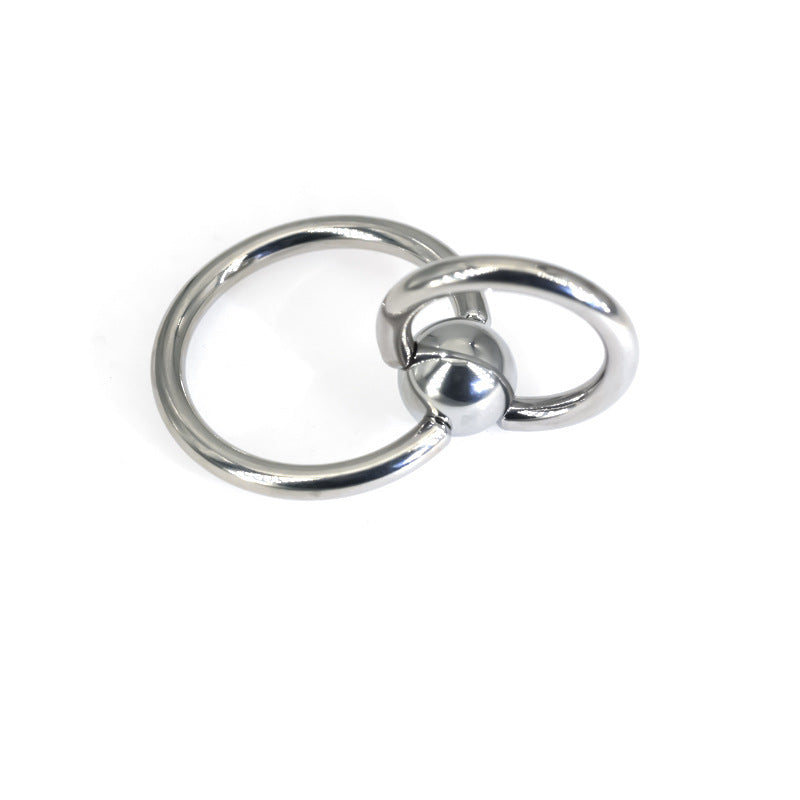 Anillo de Piercing de Titanio Puro | Doble Aro 24/28mm | Joyería Corporal Premium