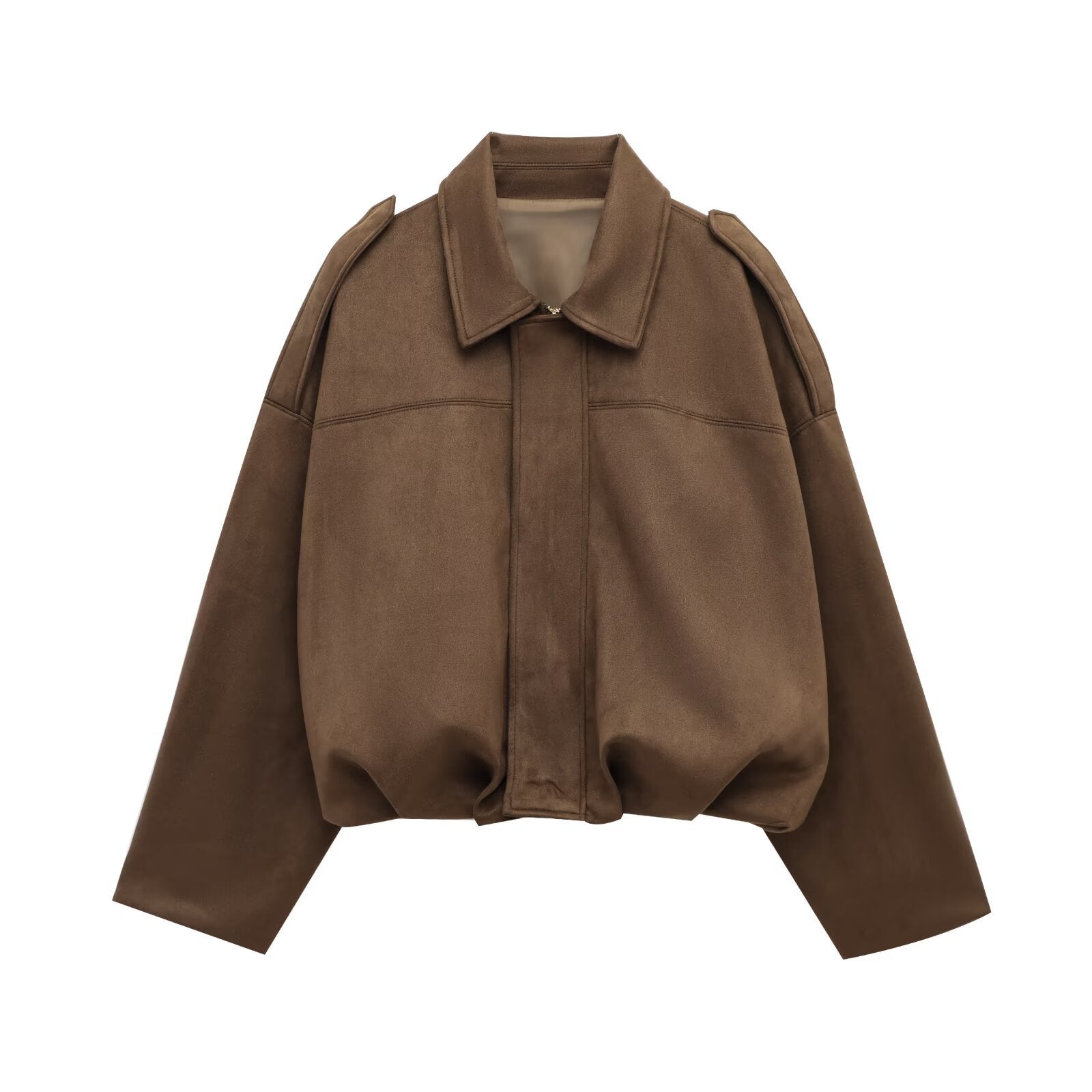 Cazadora Bomber Mujer Ante Sintético | Estilo Aviador Casual Primavera