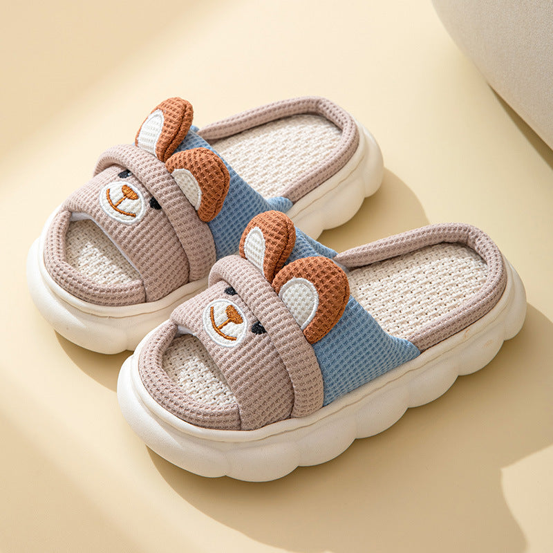 Zapatillas de Casa con Diseño de Conejo | Familia | Lino | 4 Estaciones