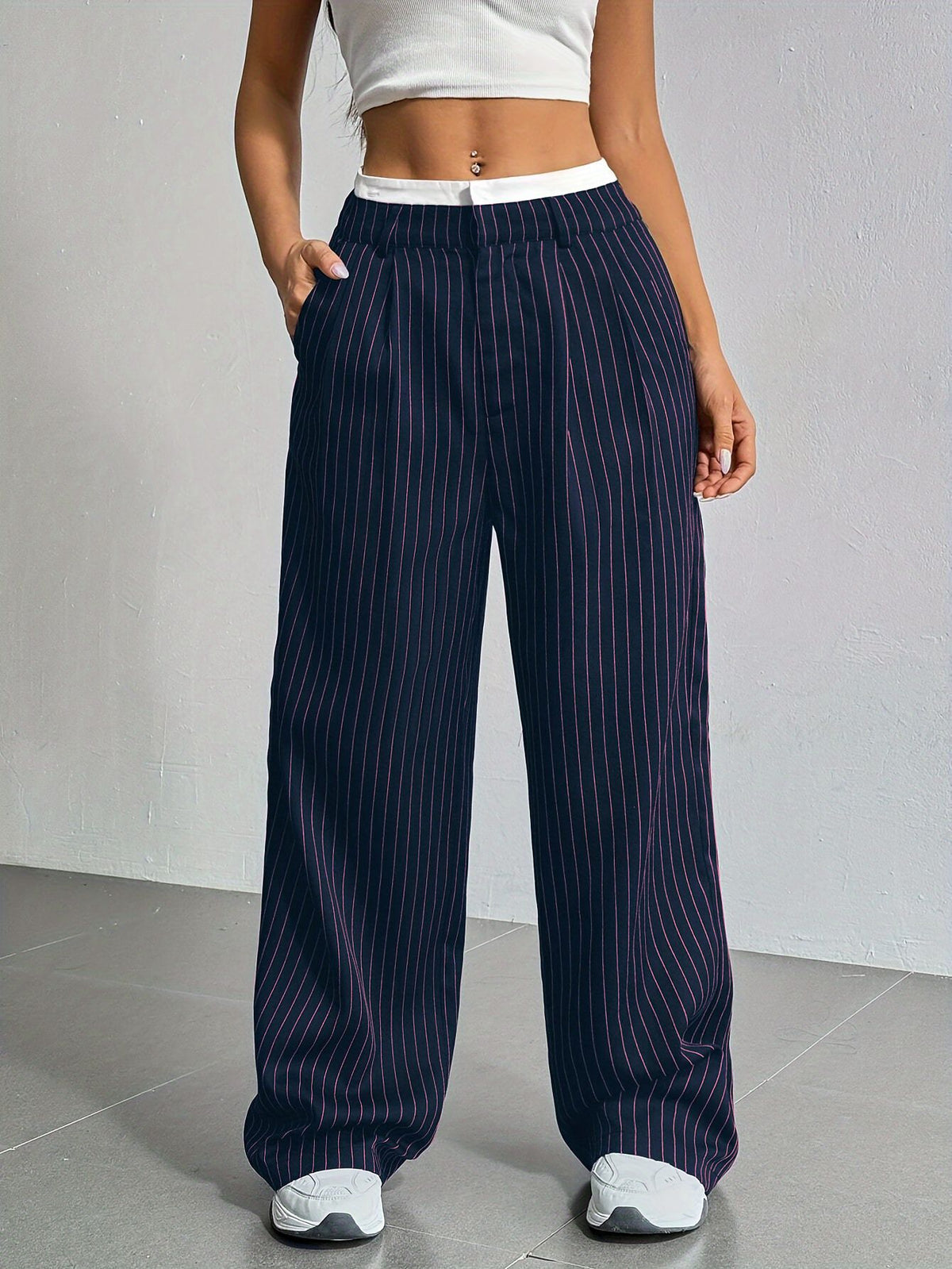 Pantalón Recto Mujer Cintura Alta | Holgado | Estilo Coreano | Primavera Verano | S-XXL