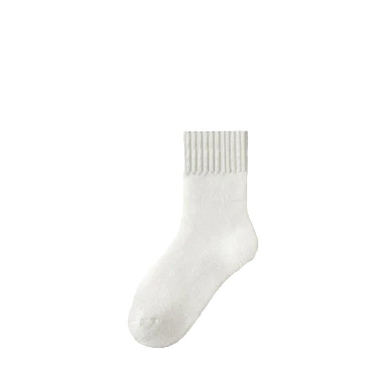 Calcetines de Terciopelo Engrosado Unisex – Media Caña, Abrigados y Sin Costura, Otoño e Invierno