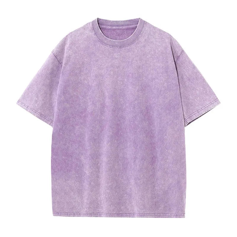 Camiseta Retro Heavyweight Oversize Unisex | Efecto Lavado | Estilo Americano Vintage | S-XXL