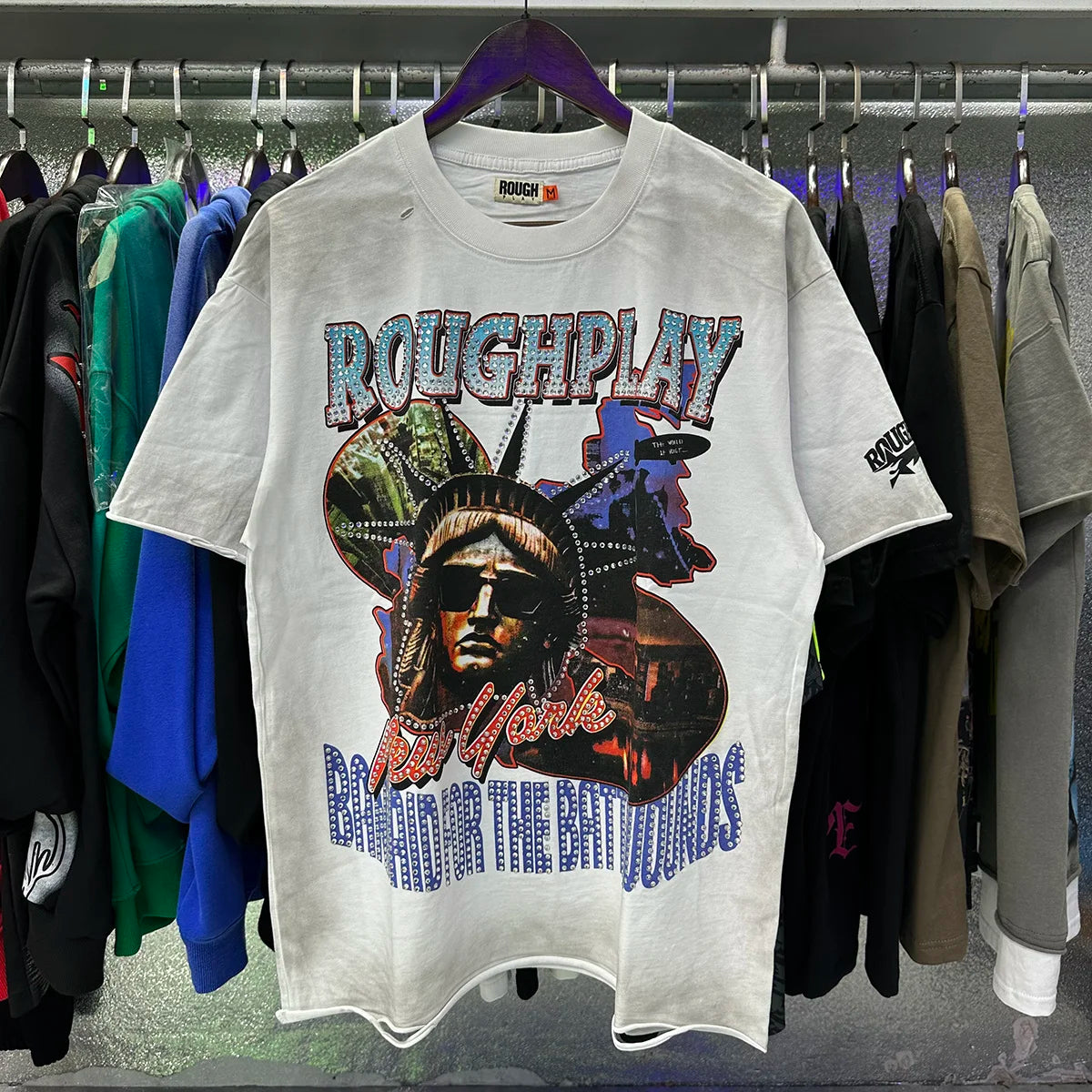 Camiseta Vintage 100% Algodón | Efecto Desgastado | Estilo Americano | Unisex
