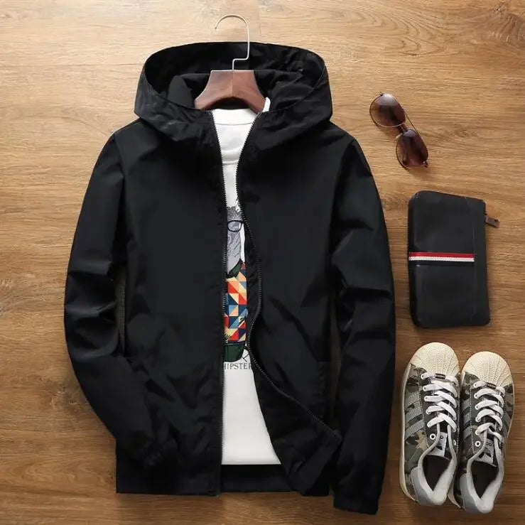 Chaqueta Bomber Hombre Impermeable | Cortavientos Piloto Casual