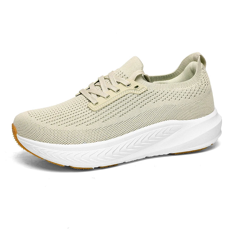 Zapatillas Hombre Punta Ancha | Malla Transpirable Suela Gruesa