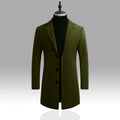 Men's Long Cotton Coat — Spring & Autumn