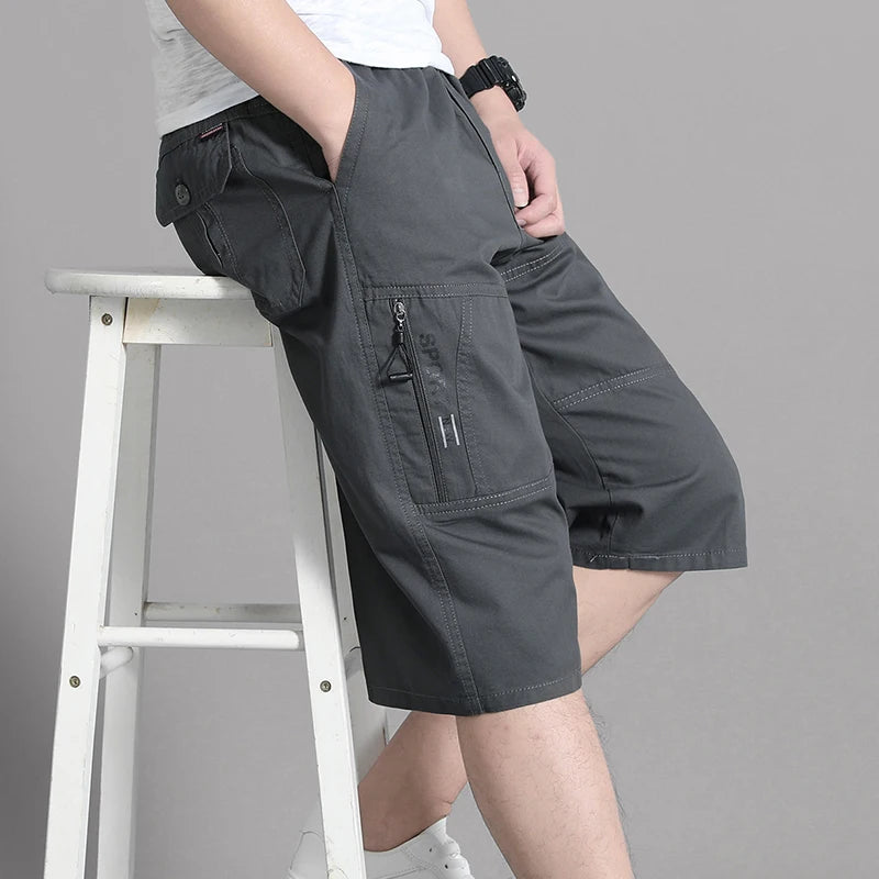 Shorts de Algodón para Hombre – Cintura Elástica, Deporte y Casual | Tallas L-6XL