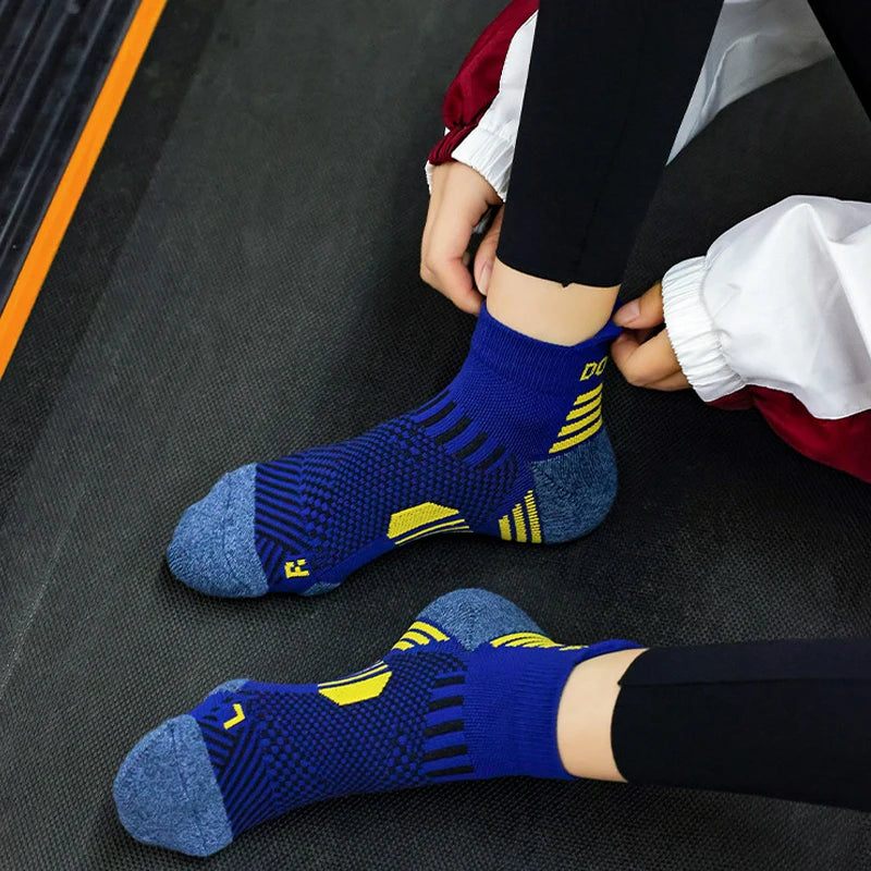 Pack 3 Pares Calcetines Running Marathon | Tobilleros Acolchados | Malla Transpirable | Unisex