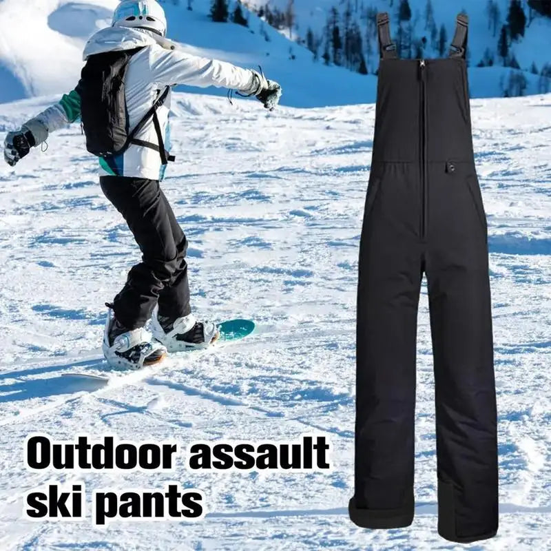 Pantalones de Esquí con Tirantes Unisex | Impermeables Cortavientos | Nieve Snowboard | S-4XL