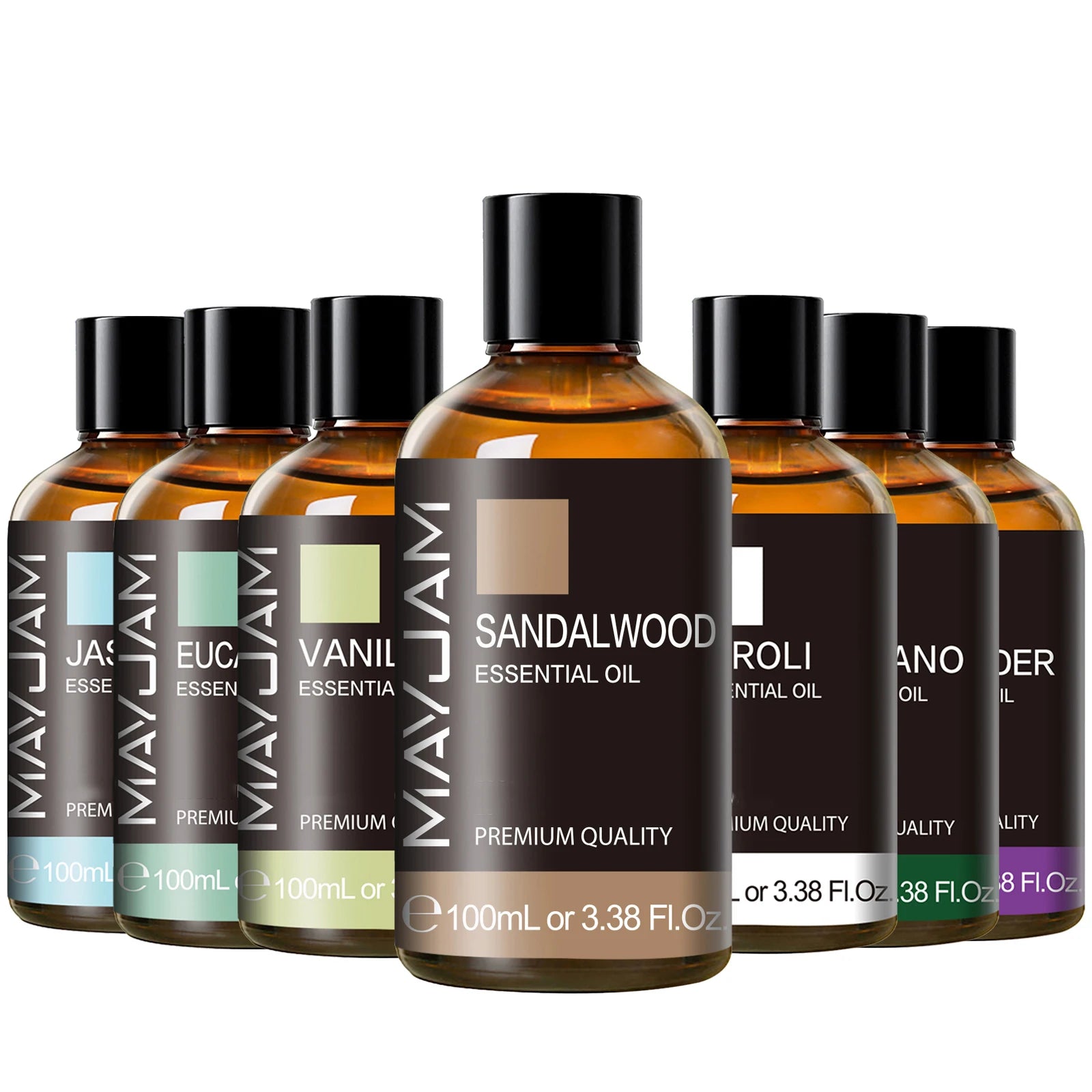 Aceite Esencial Puro MAYJAM 100ml con Gotero – Aromaterapia para Difusor, Humidificador y Velas
