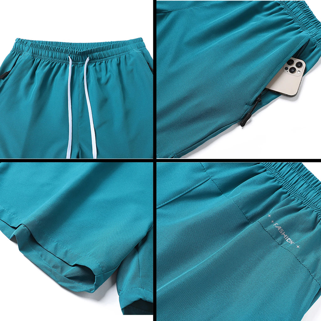 Pantalones Cortos Deportivos de Secado Rápido para Hombre | 3 Colores | M-4XL